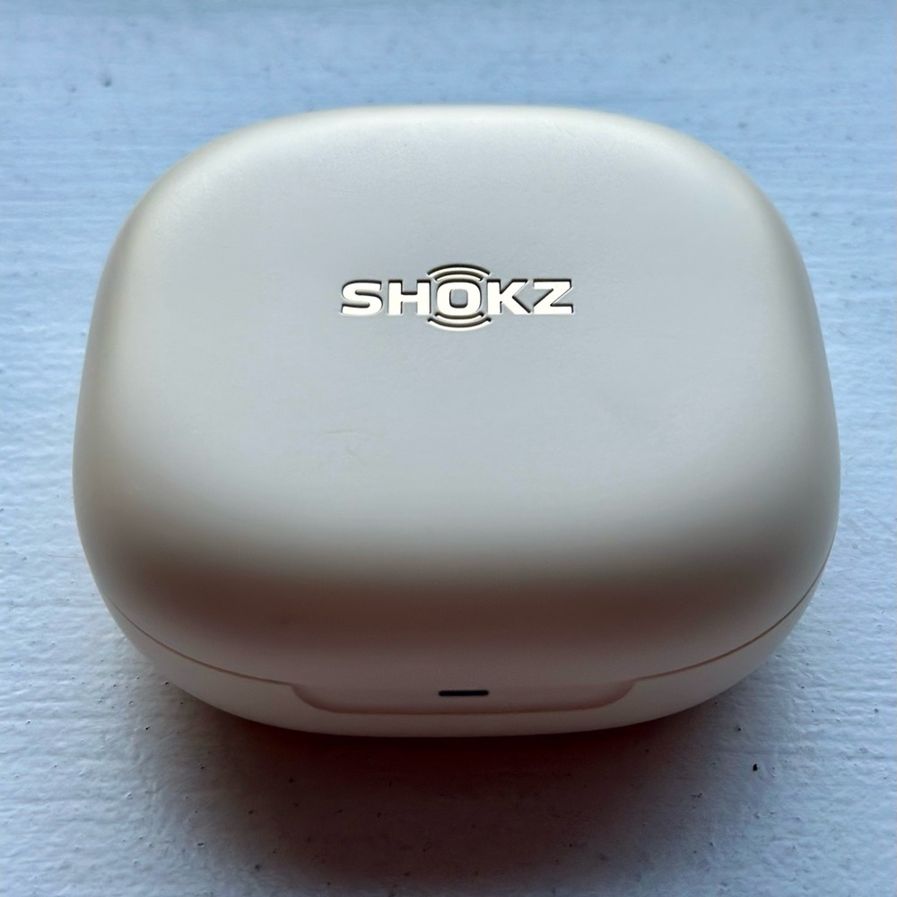 Shokz Open Fit 2 True Wireless on-ear buds, beige, NWOT